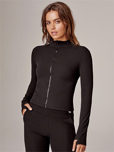 Recovery Ribbed Crop Jacket