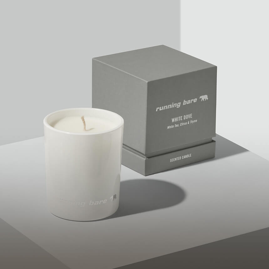 Running Bare candle