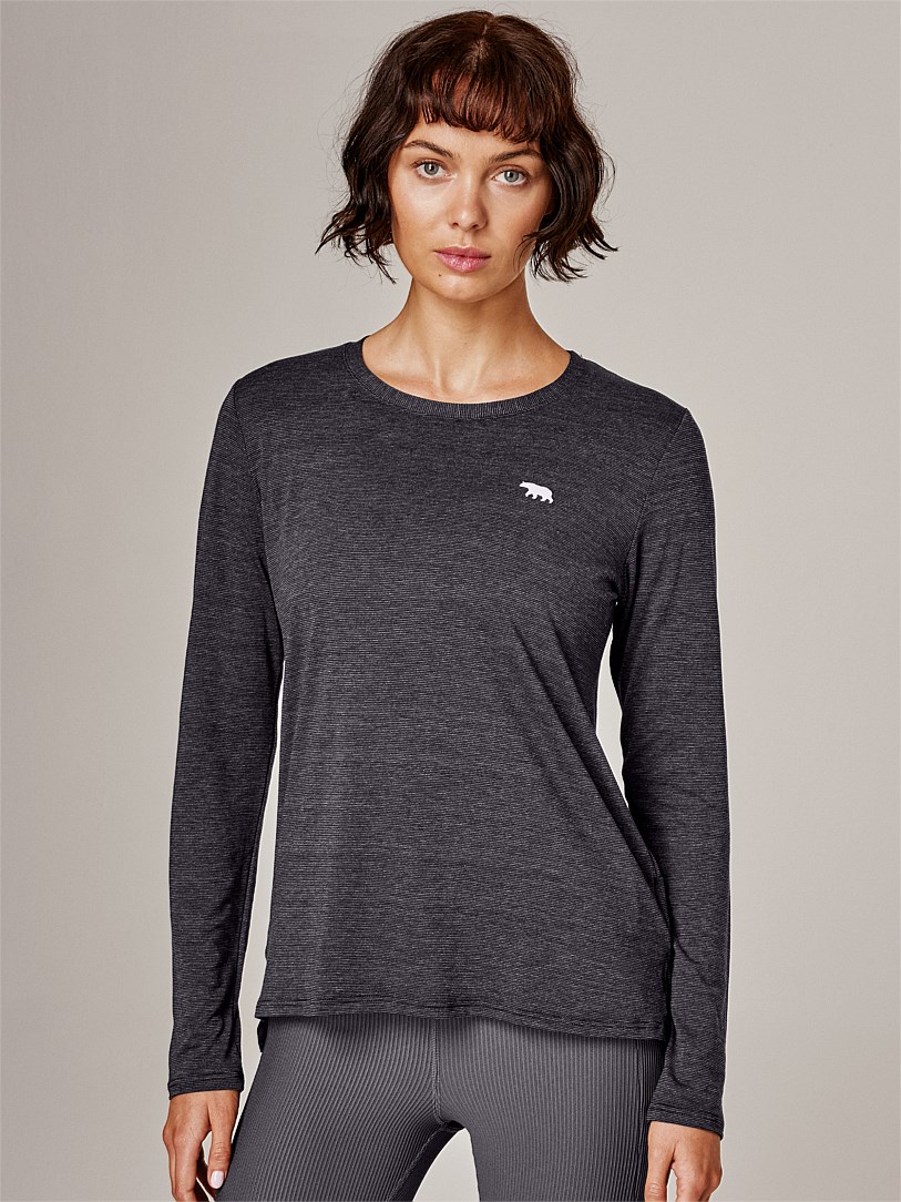 Eco-Friendly Activewear Long Sleeve Tee & Womens Workout Top