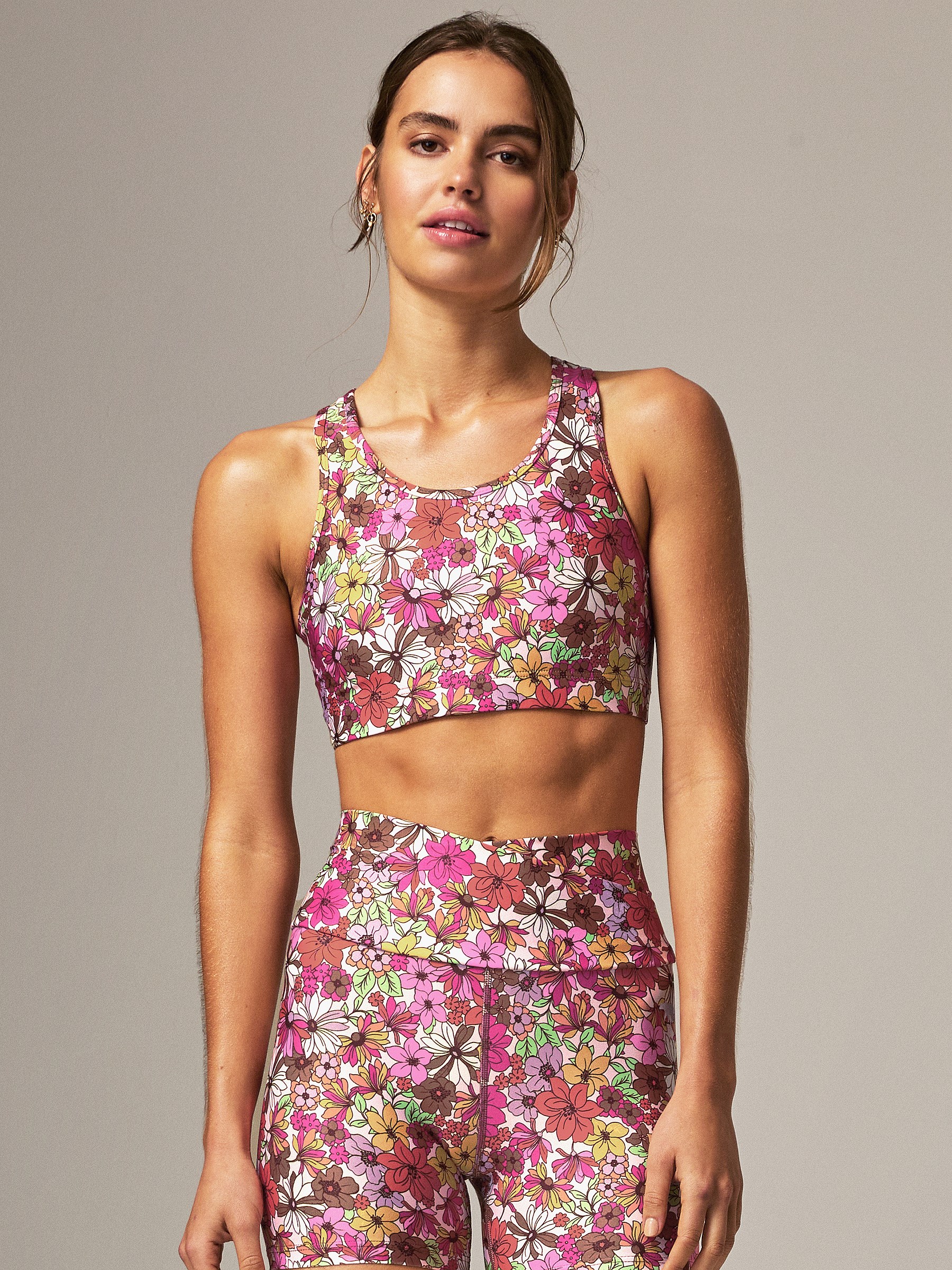 Running Bare No Bounce Sports Bra. Shop Floral Workout Crop Tops.
