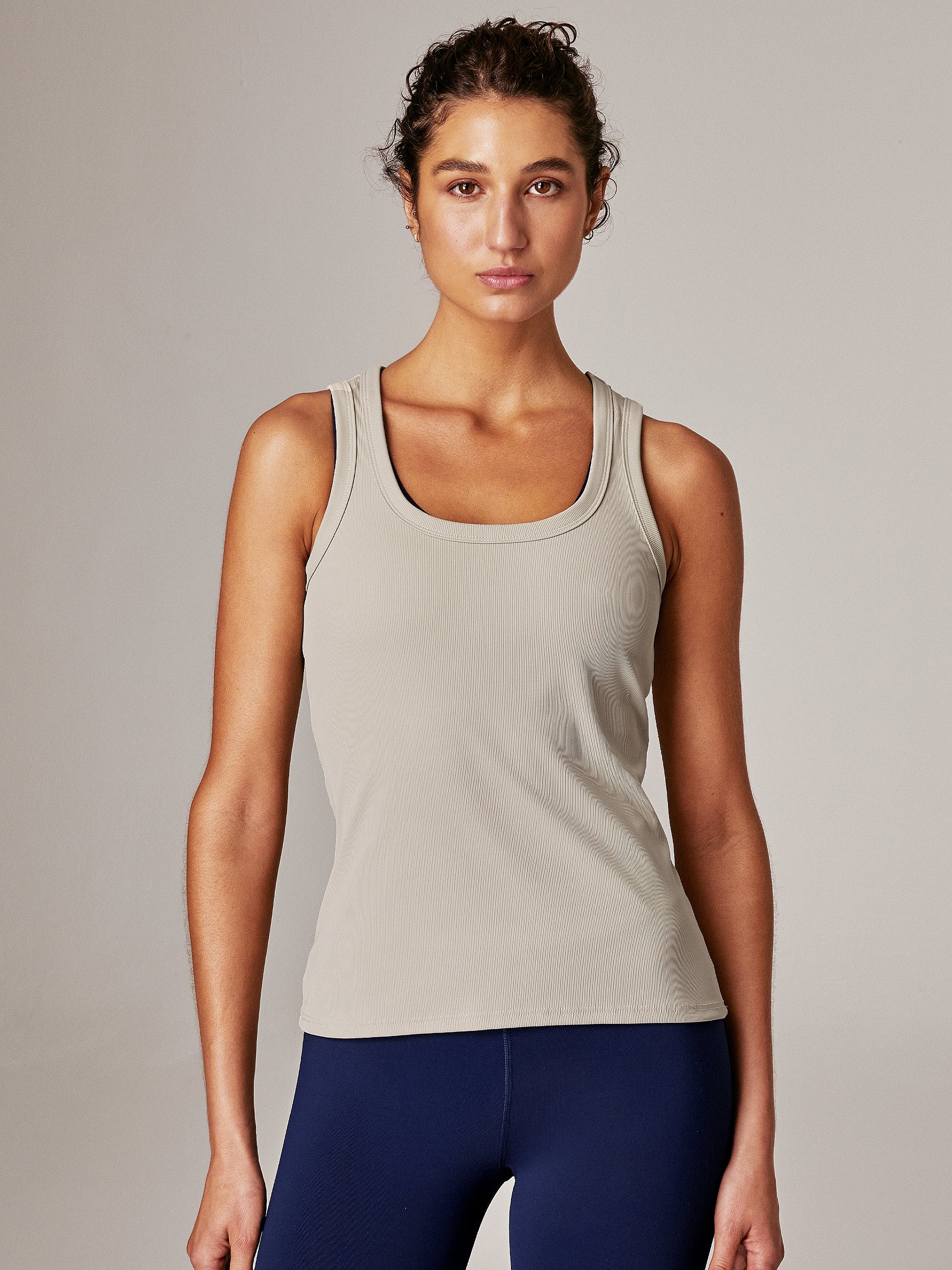 Ribbed Workout Tank. Running Bare Eco-Friendly Activewear