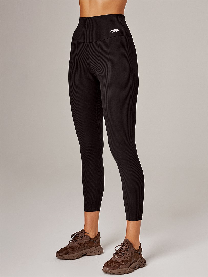 Drop-in Pocket Ribbed 7/8 Leggings 24"